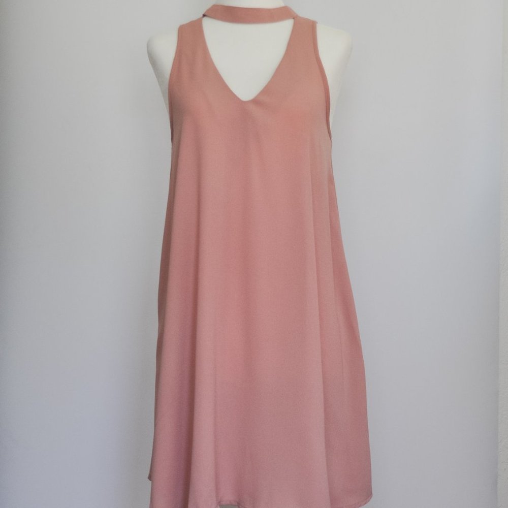 Swing Minidress Choker V Cut Out Mini Dress Girls Night Out party dress cocktail